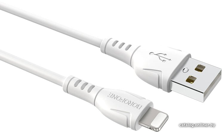 Кабель Borofone BX51 USB Type-A - Lightning (1 м, белый)