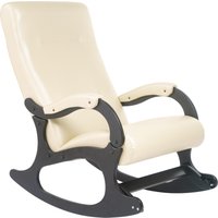Кресло-качалка Mio Tesoro Бастион-32 (кожзам бежевый/черный)