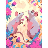 Картина по номерам Red Panda Крыса мем p55300