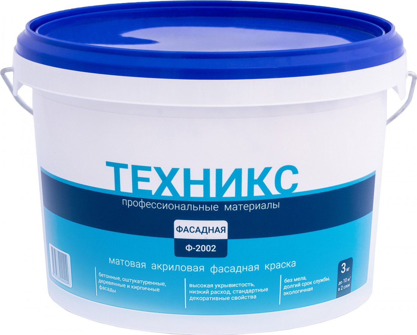 Краска Техникс Фасад Ф-2002 P 3 кг (белый)