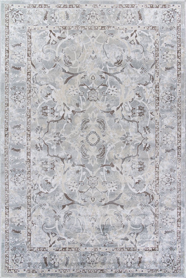 Ковер для жилой комнаты Merinos Iris МР04-STAN-CREAM-BLUE (2.4х3.4)