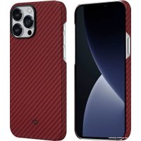Чехол для телефона Pitaka MagEZ Case 2 для iPhone 13 Pro (twill, красный/оранжевый)