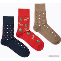 Носки Mark Formelle 004A-1135 (р-р 27-29, темно-синий/темно-красный/кофейный, 3 пары) в Пинске