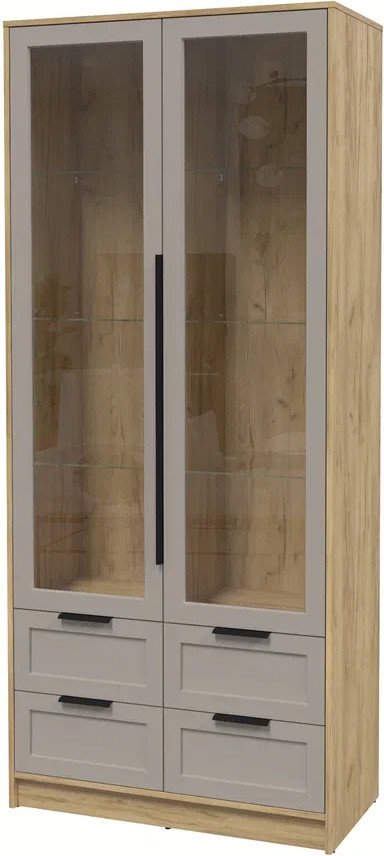 

Шкаф-витрина Интерлиния Концепт Тренд КТ-ШВ2 (дуб золотой/луна)