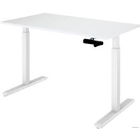 Стол для работы стоя ErgoSmart Manual Desk 1380x800x18 мм (альпийский белый/белый)