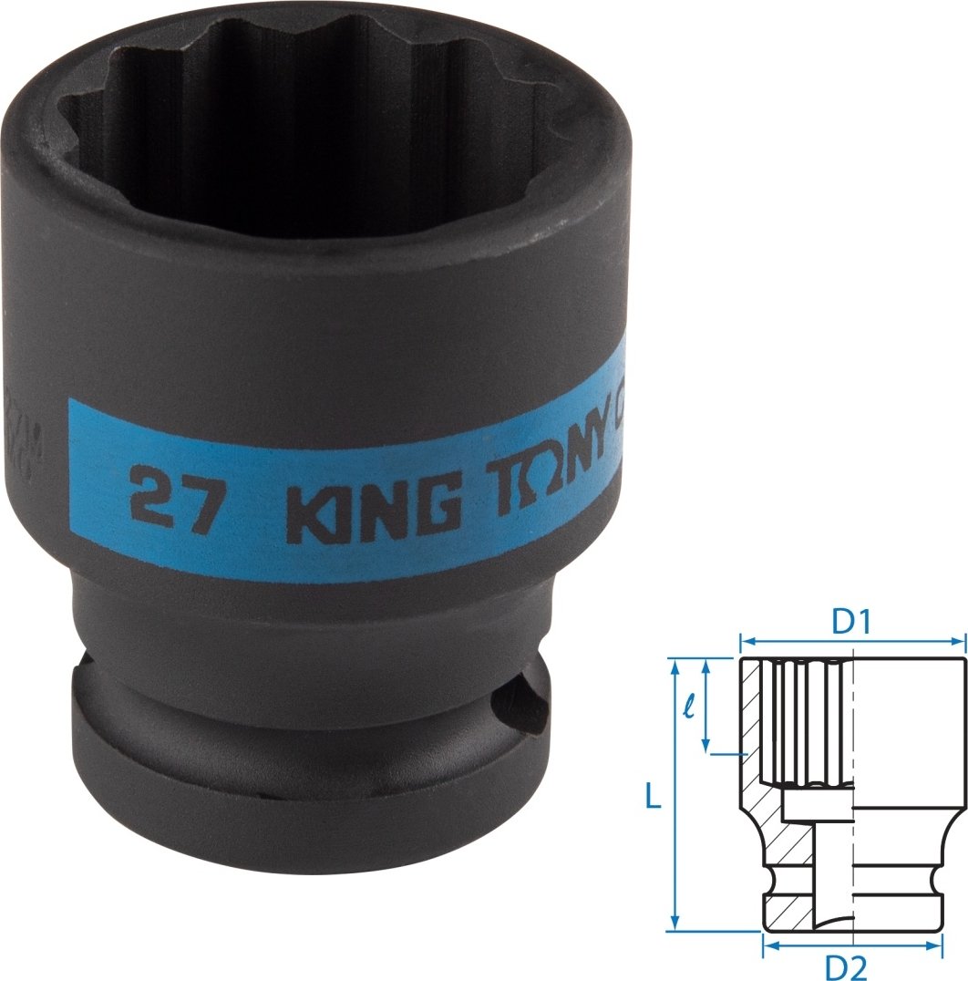 

Головка слесарная King Tony 453027M