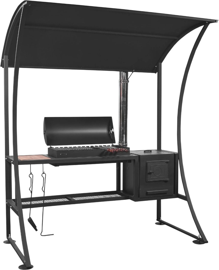 Мангал с навесом Grills Барбекю 800 и печью