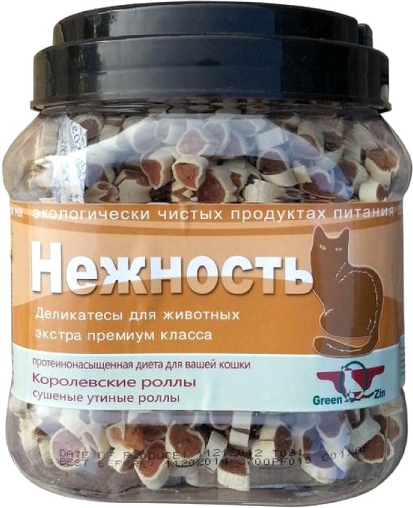 

Лакомство для собак GreenQZin Нежность королевские роллы 750 г