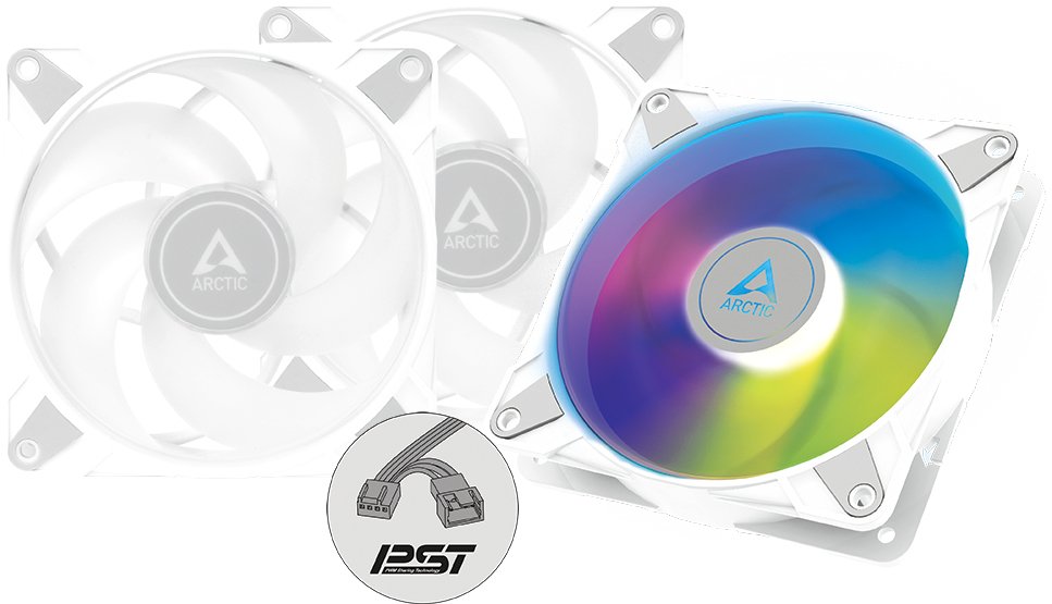 

Комплект вентиляторов для корпуса Arctic P12 PWM PST A-RGB 0dB 3 PCS Value Pack ACFAN00258A