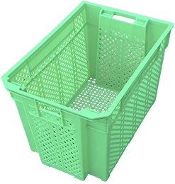 

Ящик для хранения БИМАпласт перфорированный 600x400x415 мм (зеленый)
