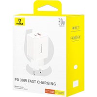Сетевое зарядное Baseus Cube Fast Charger C+U 30W P10111404213-00
