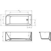 Ванна BelBagno BB712-1700-730-L