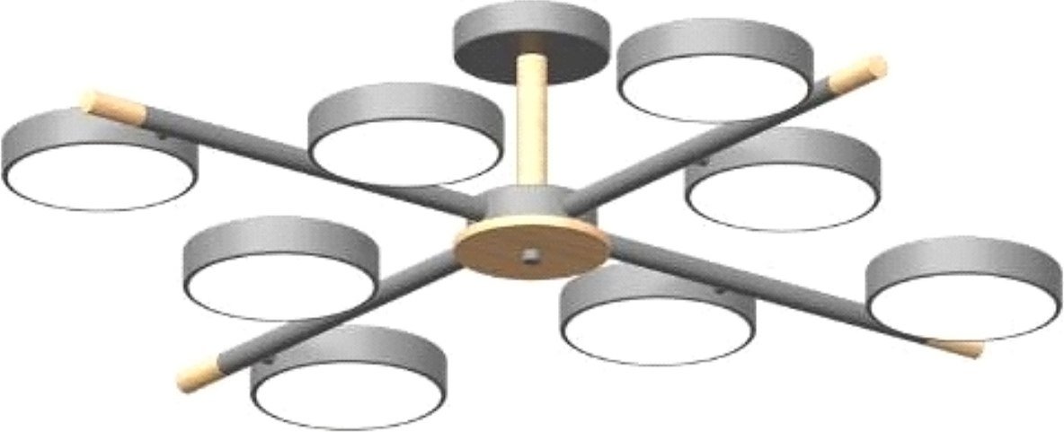 

Припотолочная люстра LED4U L3209-860 GR