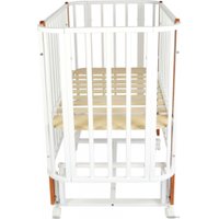 Классическая детская кроватка СКВ-Компани 394001-6 (белый/бук)