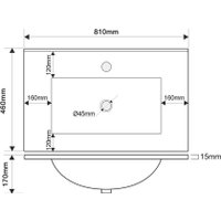  ЗОВ Тумба с умывальником Кито 80 (белый матовый)