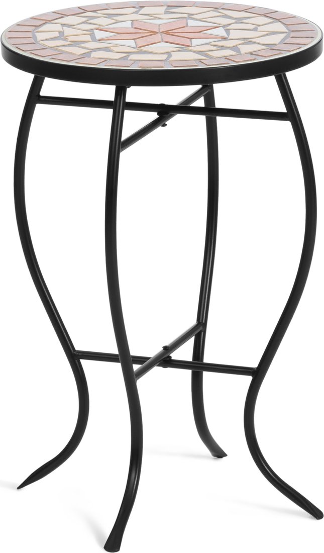 Садовый стол TetChair Secret de Maison Verona (мозаика/металл, коричневая мозаика/черный металл)