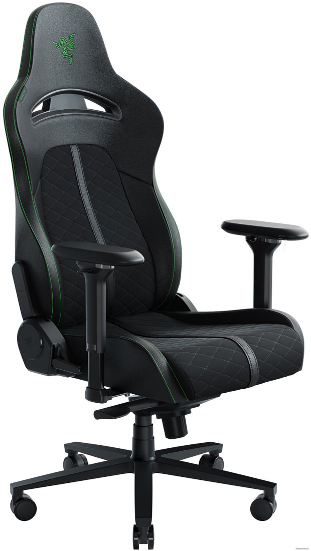 Игровое (геймерское) кресло Razer Enki (черный/зеленый)