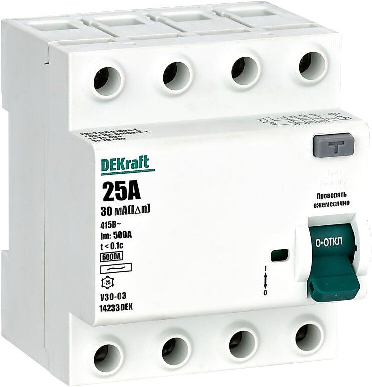 

Устройство защитного отключения Schneider Electric DEKraft УЗО-03 14235DEK