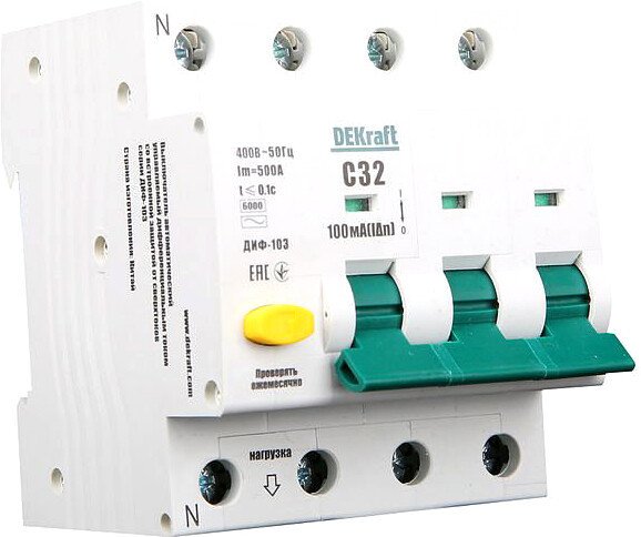 

Дифференциальный автомат Schneider Electric DEKraft 16229DEK