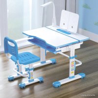 Парта Cubby Botero (с лампой и подставкой, голубой)