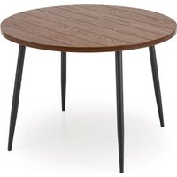 Кухонный стол Halmar Barry 105/75 (орех/черный)