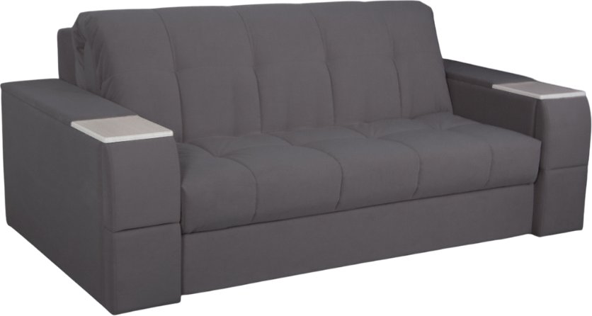 

Диван DiArt Джаз 1400 с подлокотниками Бруклин (велюр Selfie grey/прав/крафт)