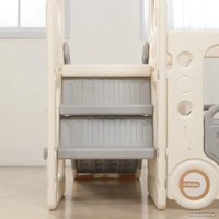 Игровой комплекс UNIX kids Bus с горкой Grey