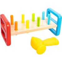 Развивающая игра Baby Toys Забивалка. Радужные столбики 70004