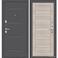 Металлическая дверь el'Porta Porta S 104.П22 (антик серебро/cappuccino veralinga)