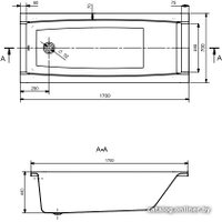 Ванна Santek Санторини 160x70 1WH302494 (с каркасом и экраном)