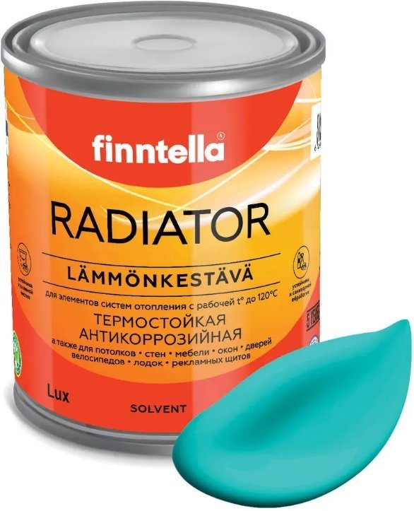 

Краска Finntella Radiator Akvamariini F-19-1-1-FL133 0.9 л (аквамарин)