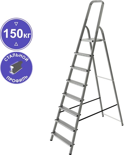 

Лестница-стремянка Новая высота NV1150 (8 ступеней)