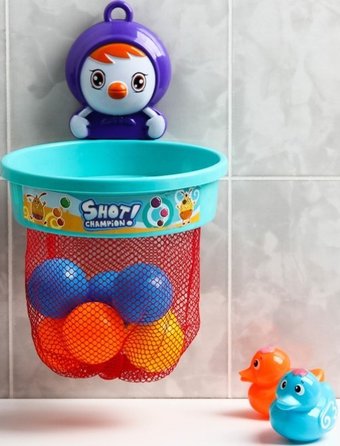 Набор игрушек для ванной Крошка Я Баскетбол - чемпион 4282509