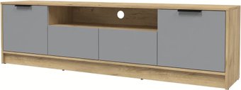 Тумба Интерлиния ТВ Концепт КТ-ТВ4-50 (серебро/дуб золотой)