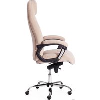 Офисное кресло TetChair Boss Lux (флок, бежевый/бежевый перфорированный)