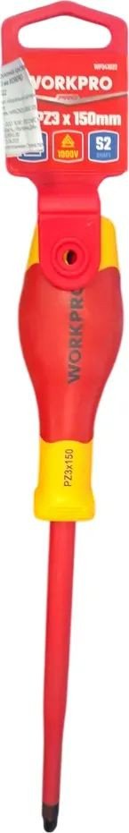 Отвертка Workpro VDE PZ3x150мм WP341022
