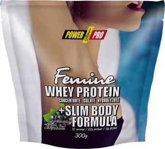Протеин сывороточный (изолят) Power Pro Femine PP982119 (300г, черная смородина)