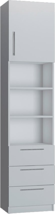 Шкаф-пенал Макс Стайл Smart Egger 219x50x35 11A3550 (белый классический W960 ST7)