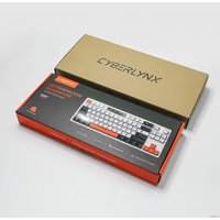 Клавиатура Cyberlynx ZA87 White Black Orange (TNT Yellow)