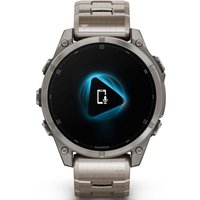 Умные часы Garmin Fenix 8 Sapphire, Titanium 47мм (светло-серый, титановый ремешок)