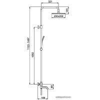 Душевая система  Gappo G2491-6 (черный)