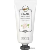  Jigott Крем для ног Real Moisture с экстрактом слизи улитки 100 мл