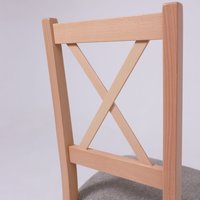 Стул DREWMIX Nilo 10 (серо-бежевая ткань 5в/бук)