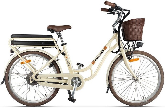 Электровелосипед Benelli City Classica Cafe 24 (белый)
