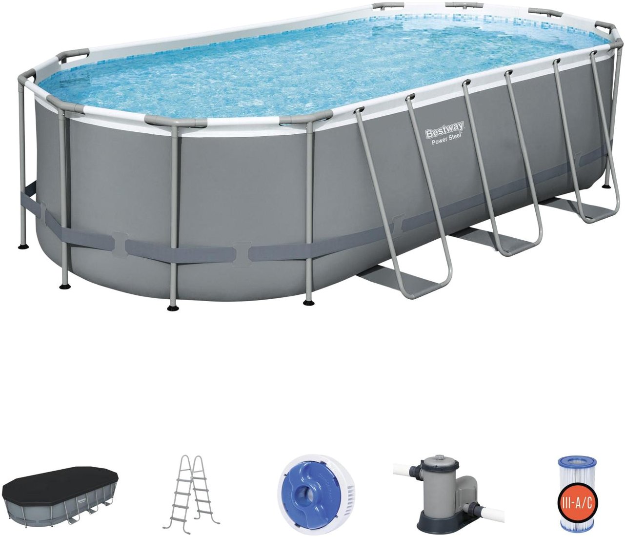 

Каркасный бассейн Bestway Power Steel 56710 (549x274x122)