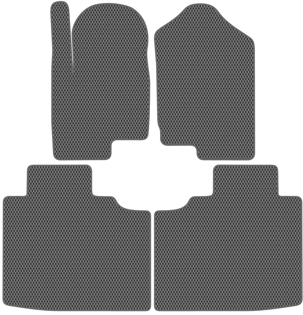 

Комплект ковриков для авто Alicosta Foton Mars 9 I (пикап) 2023 - Н.В. (серый, ромб)