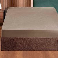 Простыня DO&CO Soft на резинке 90x200x30 12121 (коричневый)