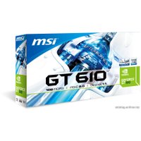 Видеокарта MSI GeForce GT 610 1024MB DDR3 (N610-1GD3H/LP)