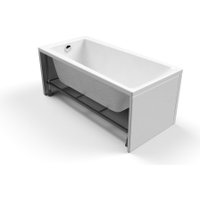 Ванна Cersanit Lorena 150x70 с ножками со смесителем Brasko (с сифоном Prime черным)