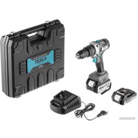 Дрель-шуруповерт Tesla TCD18HD 840374 (с 2-мя АКБ, кейс)